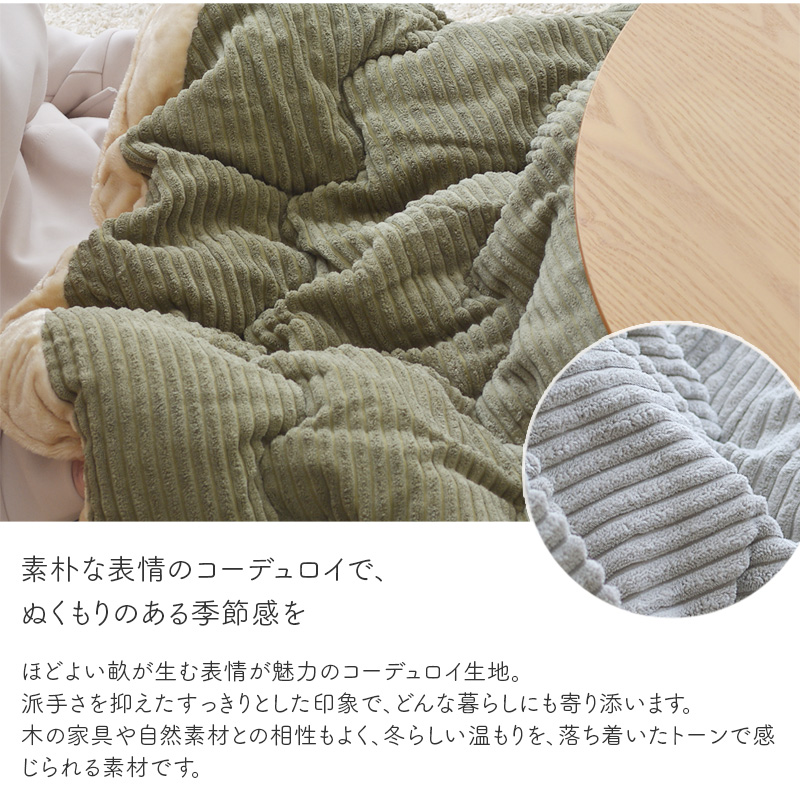 コーデュロイ生地の拡大画像