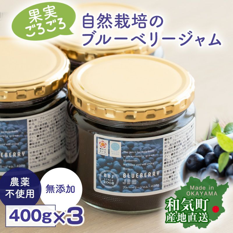農薬を使わないブルーベリージャム