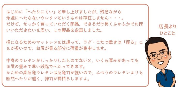 綿麻ふっくらラグ