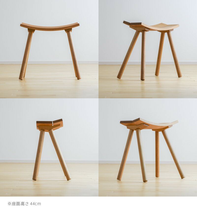 すまうとスツール天使の椅子ギタリストのための椅子山桜国産無垢材パソコン用チェア姿勢矯正バランスチェア天然素材【日本製】