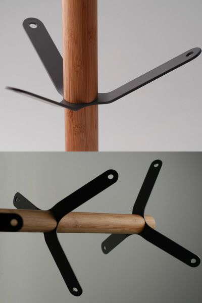 TEORI竹のポールハンガーCONTEXTナチュラルオイル仕上げ木製竹製天然木コートハンガーエントランス国産日本製