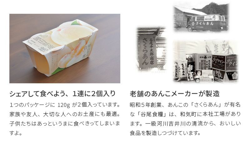 岡山県産白桃ゼリー2連x6パック|産地直送国産日本製【39】