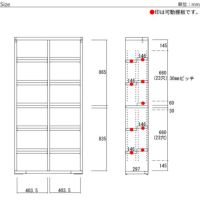 新コミックシェルフ幅90cm