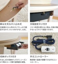 円形80cmこたつ